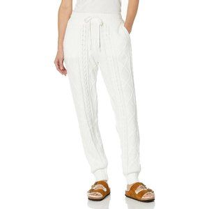 P.J. Salvage Loungewear Cable Crew Lounge Banded Pant ( L )